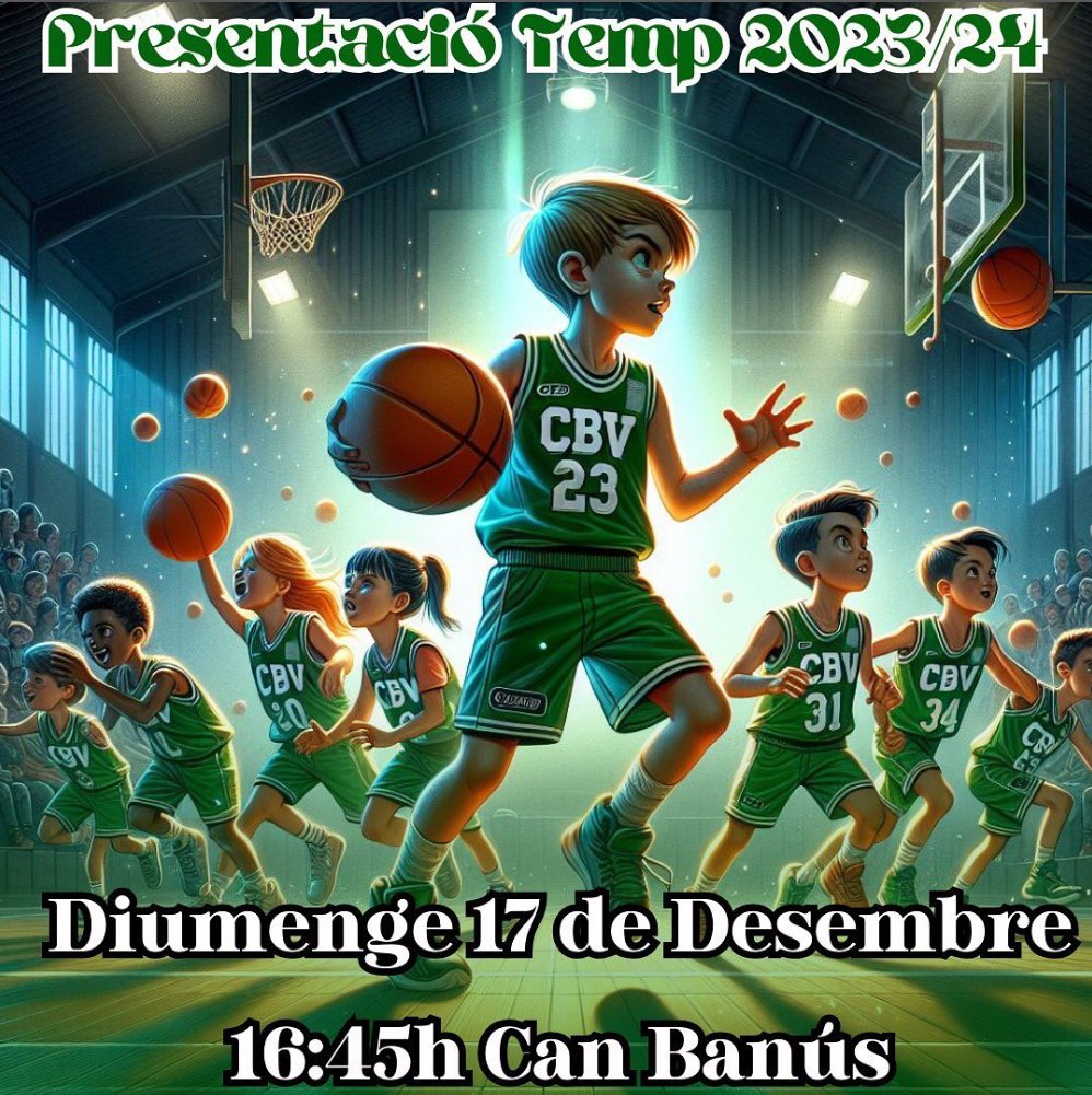 📅 AGENDA!
El <a href="/cbvilassar_dalt/">C.B. Vilassar de Dalt</a> presenta la Temporada 2023-2024 aquest diumenge amb un acte al Pavelló de can Banús a partir de les 16.45 h.

ℹ vilassar.cat/actualitat/age…