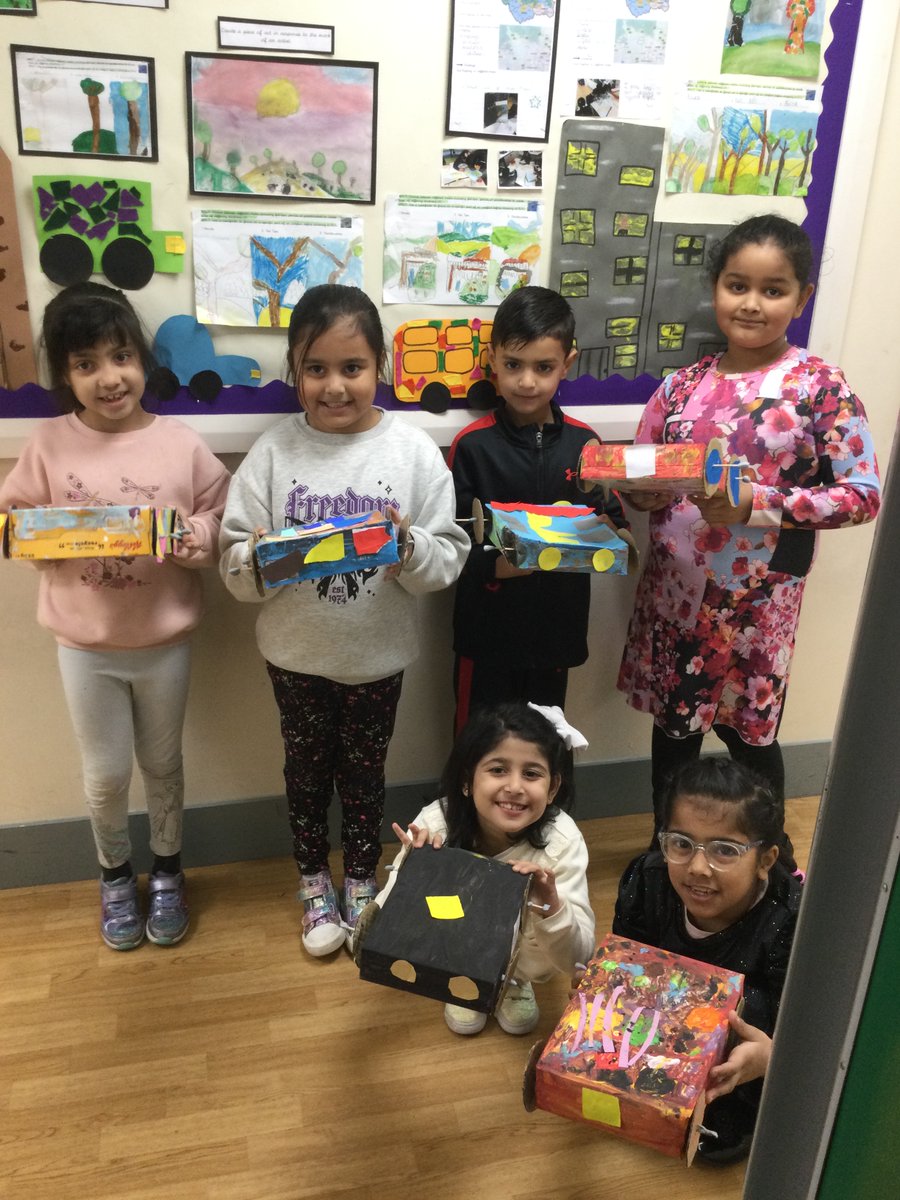Y2 have been making their own vehicle for Orion and Dark to travel around in. It had to have axels with moving wheels. #KS1DT #carmodels #painting #fun