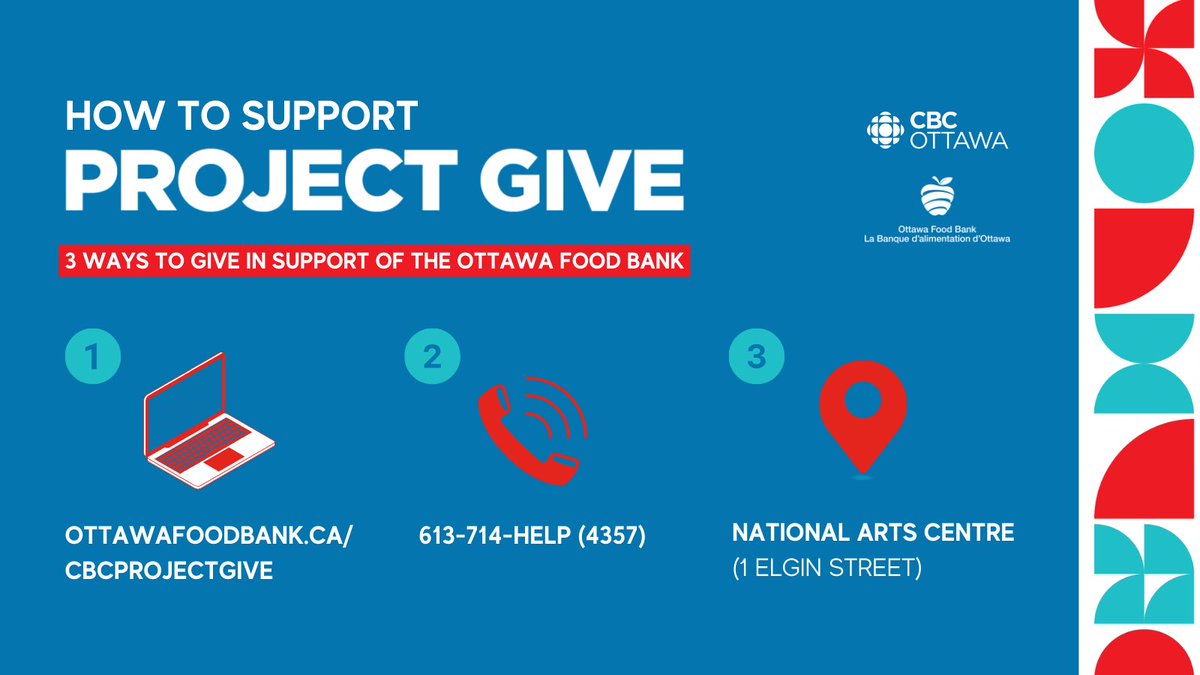 We're LIVE @CanadasNAC for @cbcottawa's #ProjectGive! Experience live radio, entertainment, and spread kindness! Show support: 💻 Donate online: OttawaFoodBank.ca/CBCProjectGive 📞 to donate: 613-714-HELP 📍 Visit @CanadasNAC to contribute in person