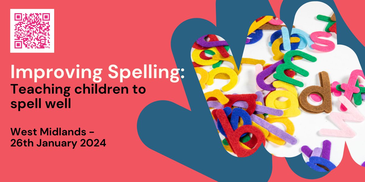 @abigail_steel and I are delighted to invite you to our subject knowledge day on how to IMPROVE SPELLING, whatever scheme you use. We will be examining the most effective teaching approaches from KS1-KS3✅ 🔤📝😀 bit.ly/3Rjjmjo