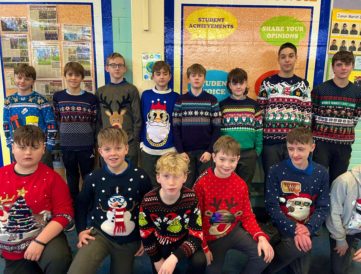 🎄 Christmas Jumper Day 🎄

Well done to all students and staff for taking part and raising a huge amount of money for Youth Work Ireland. 

Thanks to the LCVP students for organising this festive event.
