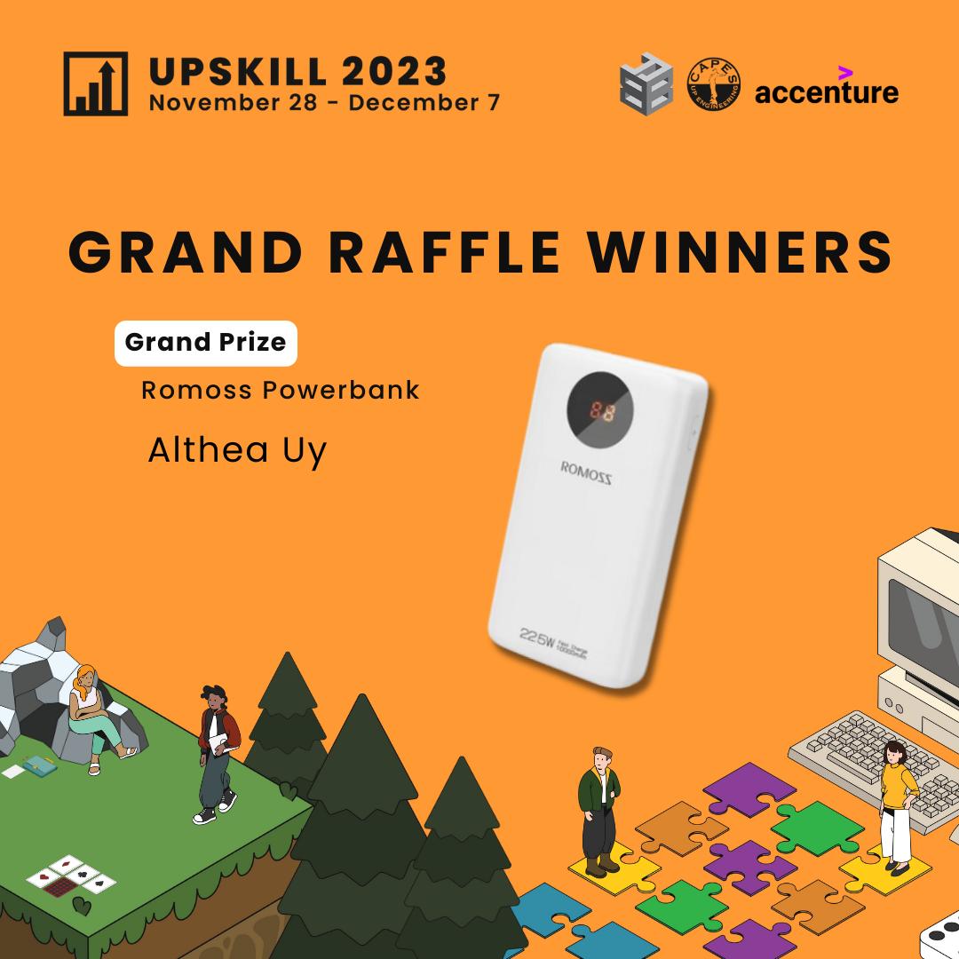 UPCAPES's tweet image. The biggest blast is here!  

Congratulations to those who won our grand raffle! Thank you to those who joined Upskill 2023. May you continue to #BuildYourBase with UP CAPES.

Please message Upset Panco on Facebook to claim your prize.  

#UPCAPES 
#Upskill2023