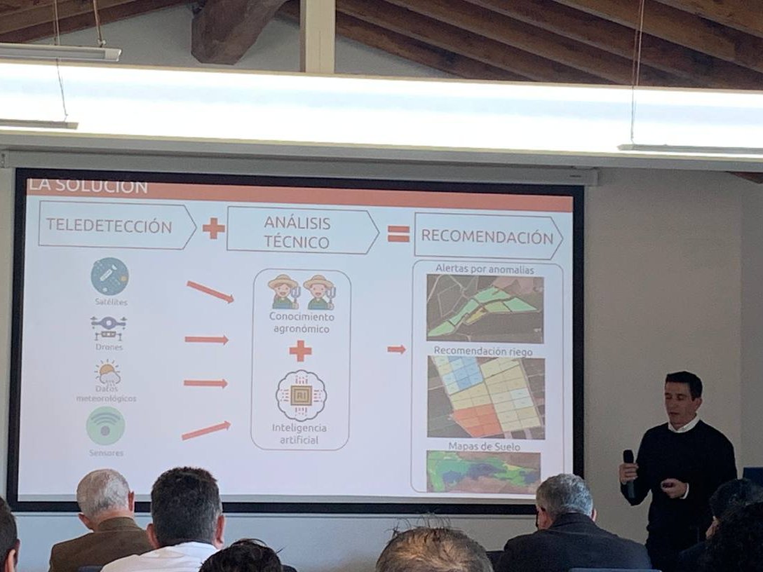 Greenfield Technologies (@greenfield_agri) on Twitter photo Ayer, Greenfield tuvo el placer de contribuir a la jornada de <a href="/VeraAranueloHub/">La Vera Campo Arañuelo Hub</a> 🆙
Jorge Blanco, responsable del Área de I+D, fue parte activa del evento, compartiendo perspectivas sobre la eficiencia en las recomendaciones de riego mediante la monitorización por satélite 🆙💧 Ayer, Greenfield tuvo el placer de contribuir a la jornada de <a href="/VeraAranueloHub/">La Vera Campo Arañuelo Hub</a> 🆙
Jorge Blanco, responsable del Área de I+D, fue parte activa del evento, compartiendo perspectivas sobre la eficiencia en las recomendaciones de riego mediante la monitorización por satélite 🆙💧
