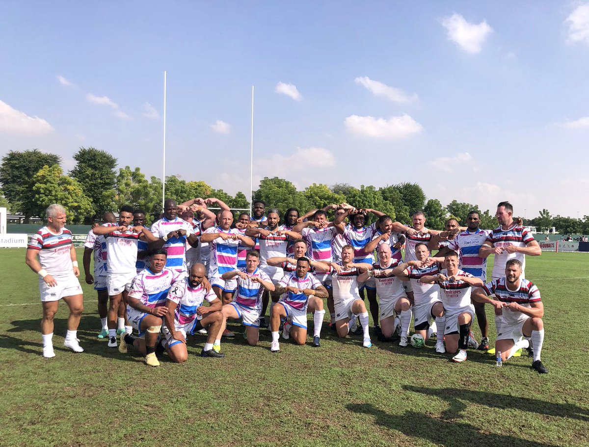 Blown away - JJ Legends @emirates @Dubai7s raises £200,000! @duchenneuk @DevelopUK @JCJoel @AnantaraDubai @EddieStobartCom @CanterburyNZ @RosannaGlobal_ @GrangeLandRover @ccibuk @enstargroup @Bradburyscheese @MMIDubai #JJLegends #rugbyfamily #dubai7s #TeamJJ #MakeaDifference👉👈