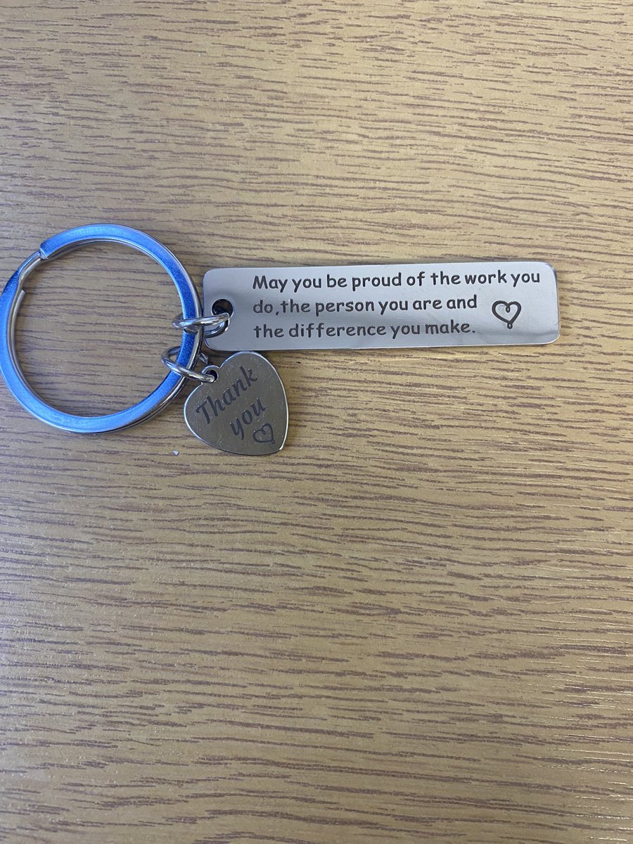 Feel Good Friday It’s great to feel valued. Given this by one of my team. 🥰