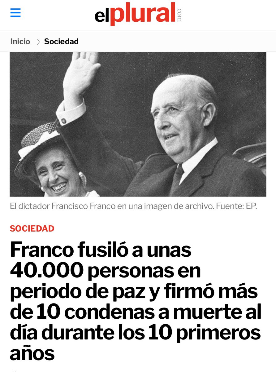 Franco fusiló a 40.000 españoles después de la guerra. El PP y VOX son los herederos de Franco, que era un terrorista. ¿Por qué pueden gobernar ellos y Bildu no puede hacerlo? Bildu es una coalición perfectamente legal