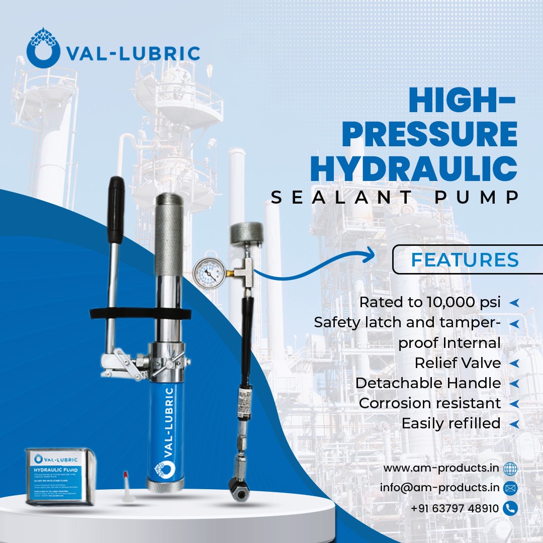 Discover our groundbreaking hydraulic sealant pumps, meticulously crafted to transform your operations. 

#vallubric #amproducts #HydraulicSealant #PumpSealing #SealantTechnology #HydraulicMaintenance #PumpSolutions #SealantApplication #FluidPower #SealantSystems #IndustrialPumps