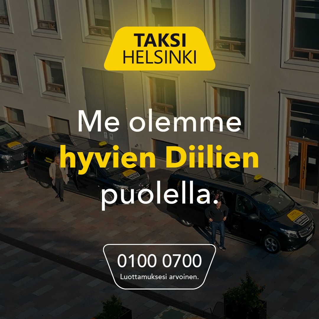Taksi Helsinki sai kunnian vastata Diili-ohjelman kuljetuksista. Tehtävämme oli varmistaa, että ohjelman kilpailijat ovat oikeassa paikassa oikeaan aikaan. Jos sinäkin joskus tarvitset kyytiä esimerkiksi tärkeän asiakkaan luo, meiltä saat luottamuksesi arvoisen diilin. 🚖