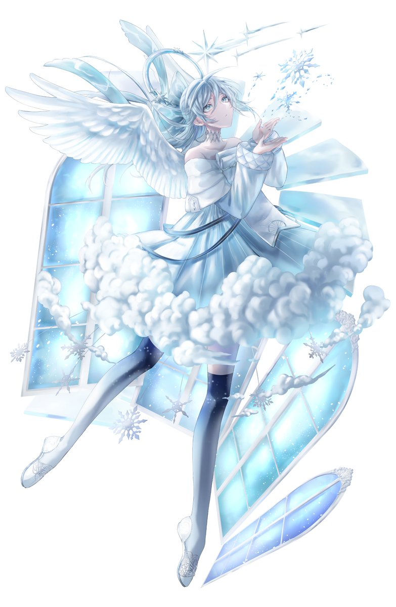 「白銀の天使」|フ雪のイラスト