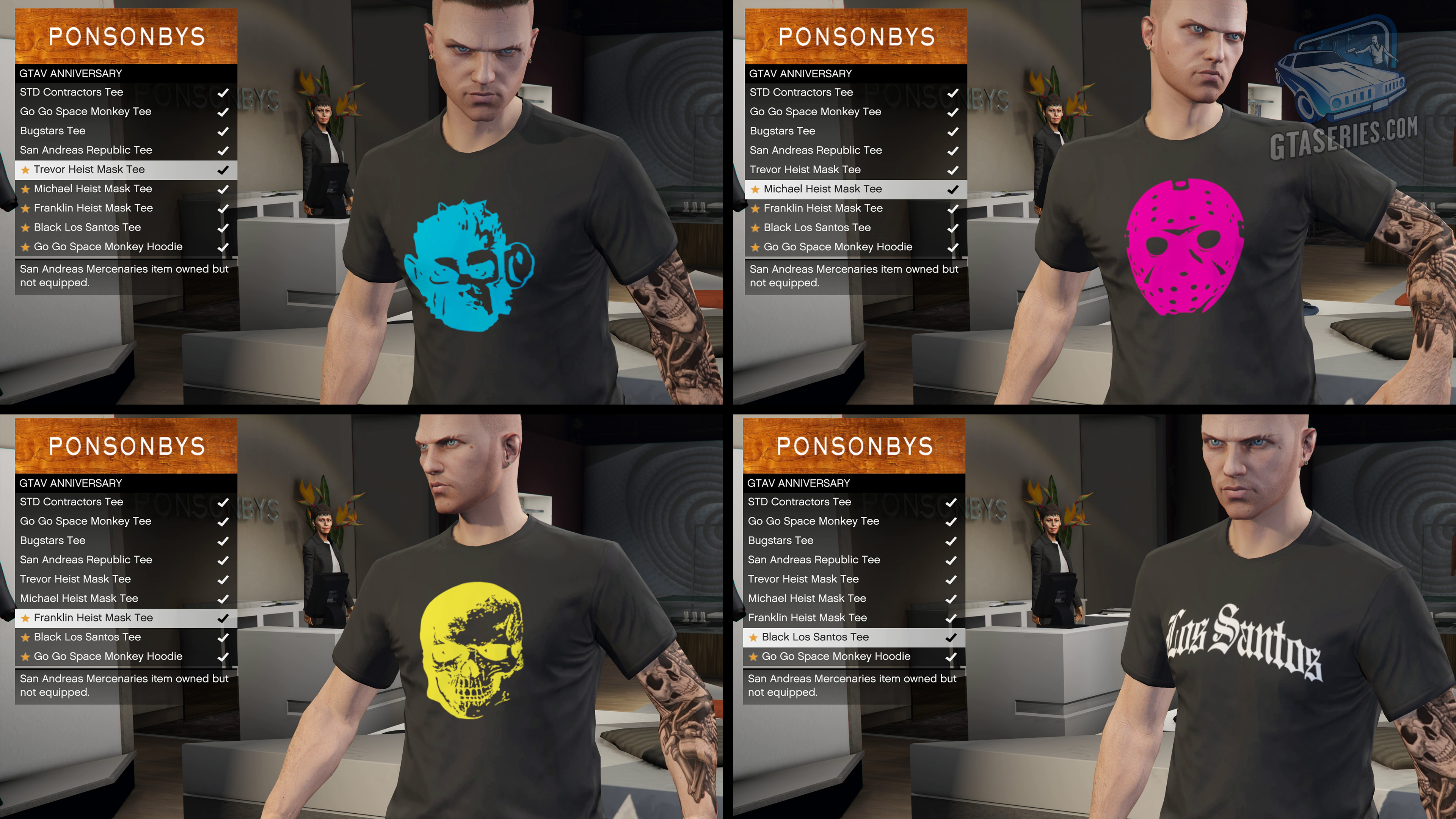 Rockstar Games on X: Celebrate 10 years of Grand Theft Auto V in GTA  Online this week with a trio of outfits inspired by Michael, Franklin, and  Trevor. Plus, get bonuses on