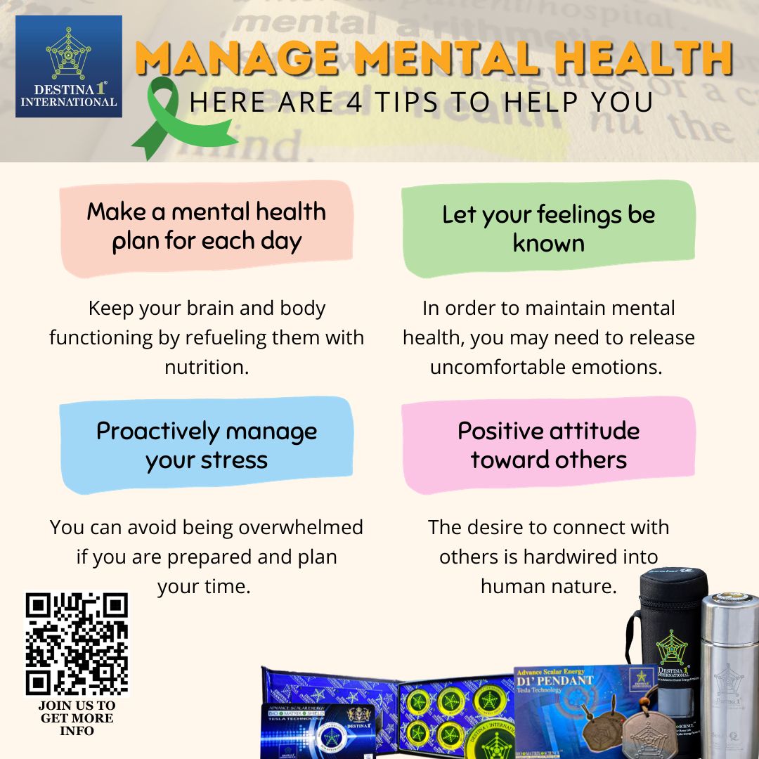 Nourish your mind, voice your emotions, strategize against stress, and embrace positivity. Cultivate a sanctuary within by planning your mental wellness journey with care and connection. 

#MentalHealthManagement #EmotionalWellness #PositiveLiving