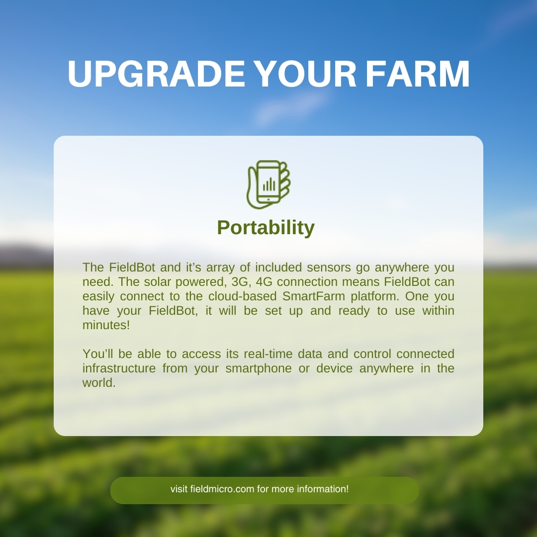 field_micro's tweet image. "🌾 Elevate your farming experience with FieldMicro! Our first FieldBot transformed late-night checks, and now it's time to upgrade your entire farm infrastructure. Join us in embracing innovation and efficiency. It's more than an upgrade; it's a revolution. 🚜🌟 #FarmUpgrade"