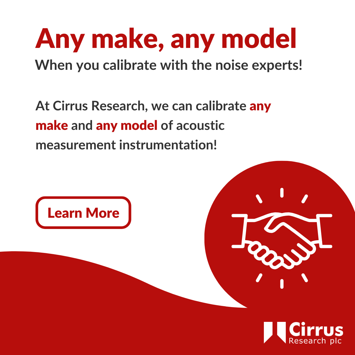 We can calibrate ANY make of sound measurement instrumentation from ANY brand! 🤯

With that in mind, why not send all your instrumentation to us at once?

Get your no obligation quote today: hubs.la/Q02bNmf_0

#Calibration #NoiseMeasurement