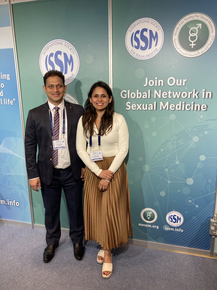 The duo from ⁦<a href="/NUHospitals/">NU Hospitals</a>⁩ ⁦⁦<a href="/orchidzhealth/">Orchidz Health</a>⁩ #Bangalore at #WMSM23 ⁦Dubai delivering the best scientific and ethical Sexual Medicine for Males and Females in India ⁦<a href="/ISSM_INFO/">ISSM</a>⁩ ⁦<a href="/DrSnehaJ/">Dr Sneha J</a>⁩