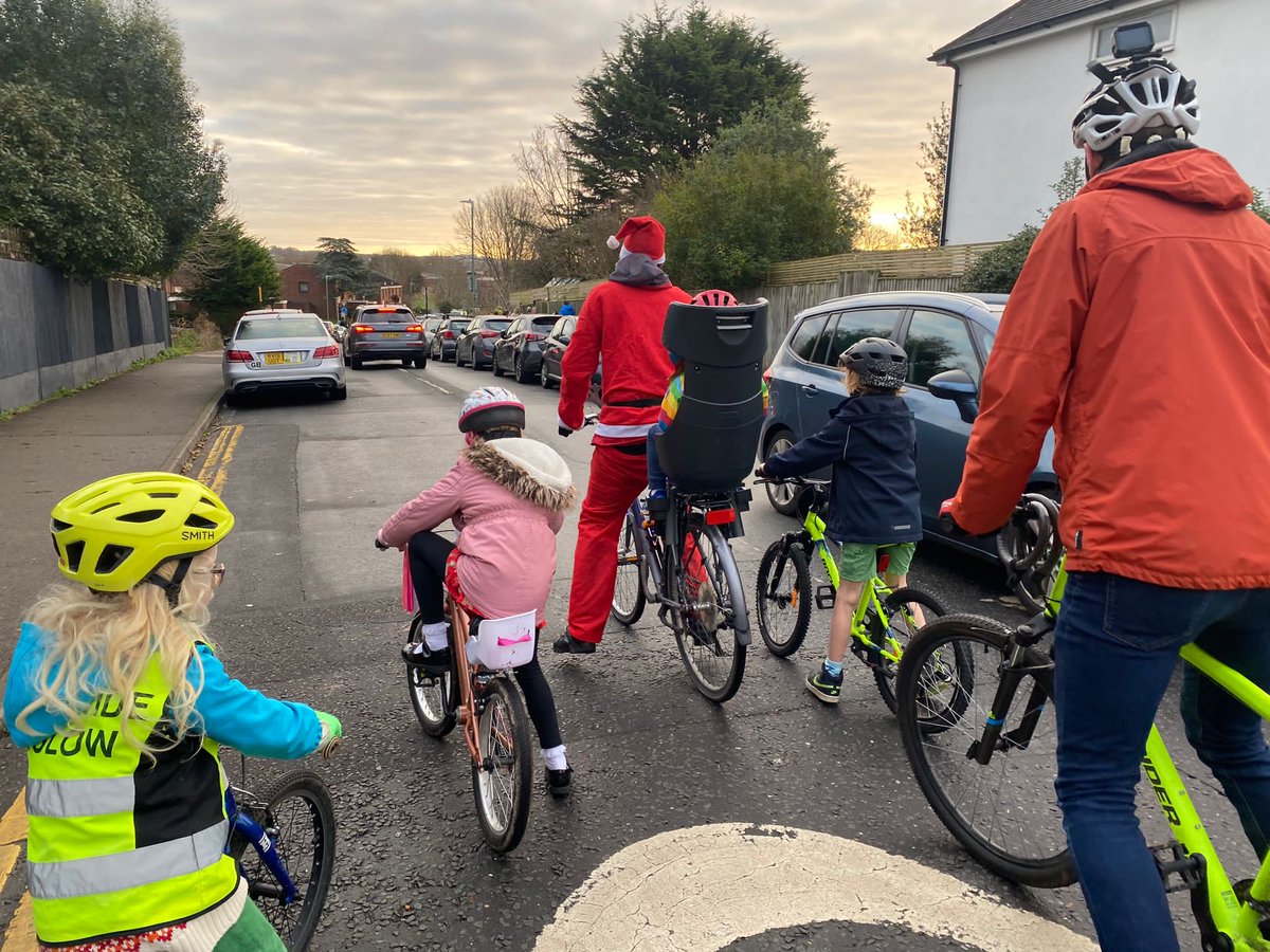OSRBikeTrain's tweet image. Well now, what an amazing Santa Bike Train we had in Hove today. Thank you to everyone who rode, waved, smiled &amp;amp; beeped! The kids had a fabulous time and we want to wish you all a Merry Christmas and Happy New Year! See you again in 2024. @Bricycles @bhactivetravel @BATBrighton