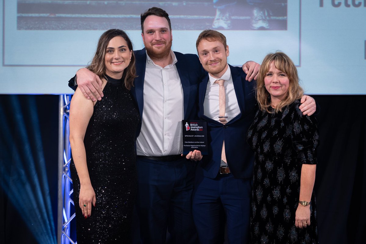 Last night my brilliant pal @ben_ireland_11 and I won a British Journalism Award for investigations into the state of mental health services and the impact of austerity politics on communities. It hasn't quite sunk in. Thank you to everyone who trusts us to tell their stories.