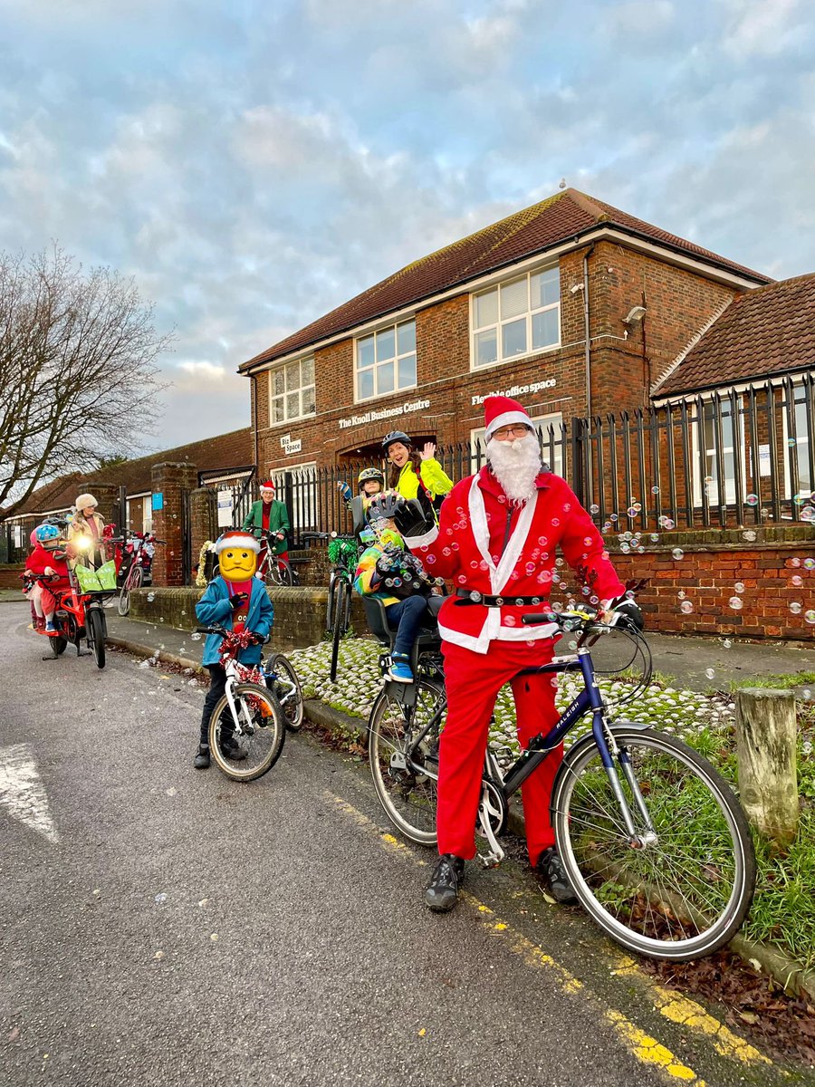 OSRBikeTrain's tweet image. Well now, what an amazing Santa Bike Train we had in Hove today. Thank you to everyone who rode, waved, smiled &amp;amp; beeped! The kids had a fabulous time and we want to wish you all a Merry Christmas and Happy New Year! See you again in 2024. @Bricycles @bhactivetravel @BATBrighton
