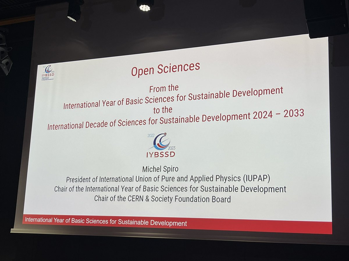 AOSP @Aosp_OpenSci engaged at the Global Launch of the @UNESCO UNESCO Open Science Outlook and UNESCO/CERN Dialogue on Equity in Open Science at the Closing Ceremony of the International Year of Basic Sciences for Sustainable Development #IYBSSD hosted at @CERN