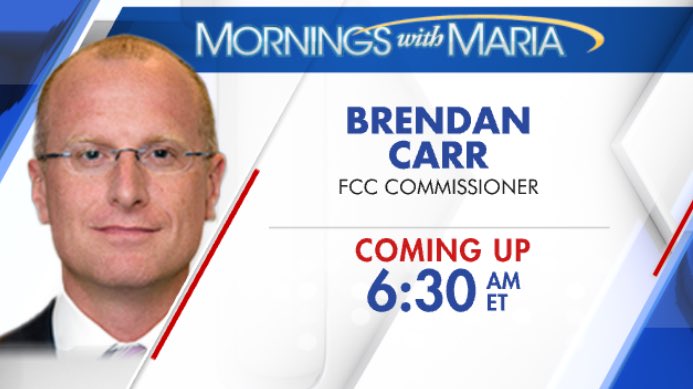 GM happy #Friday why are so many federal agencies going after @elonmusk ? Coming up @BrendanCarrFCC has some answers in his dissent he will join me #live ect @MorningsMaria @FoxBusiness