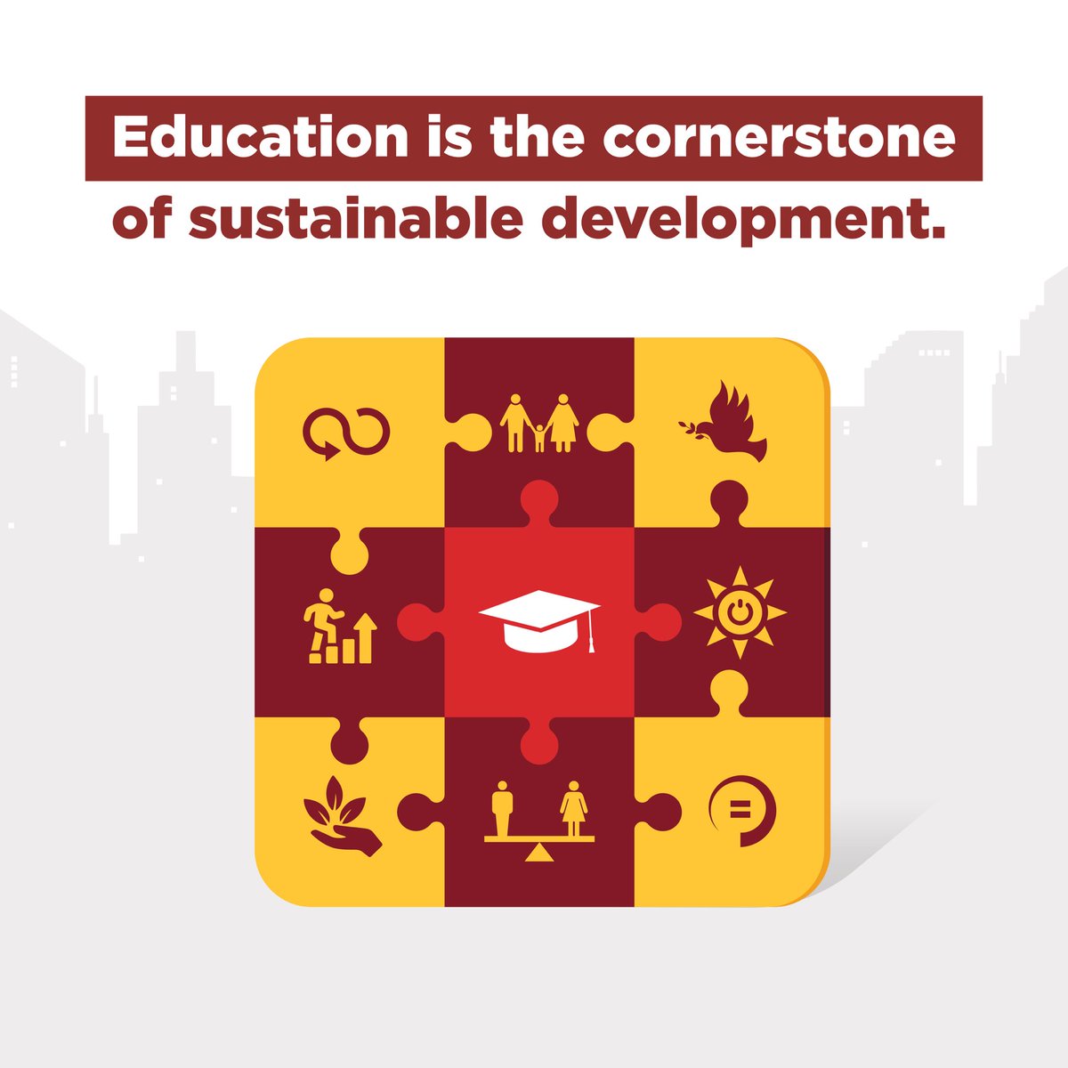 Education is the cornerstone of sustainable development. Without it, goals on gender equality, human rights, and climate action remain out of reach. Let's educate for a better world.🌍