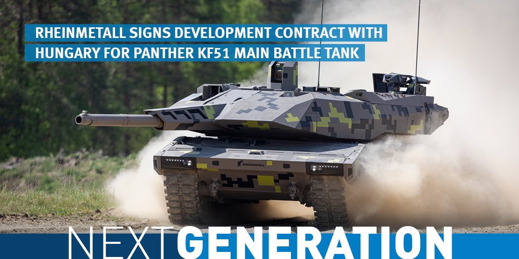 #Panther ready to pounce – #Rheinmetall signs development contract with #Hungary for next-generation #tank rheinmetall.com/en/media/news-… #Defence #Military #Army