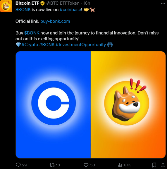 _march0's tweet photo. Here are the scammy posts of the scam artist @BTC_ETFToken 

https://t.co/a3nSJqiHAV

https://t.co/V7LgFiHVYj

Stay safe everyone 🙏 and have wonderful Holidays‼️ https://t.co/eyPxXkkCmm