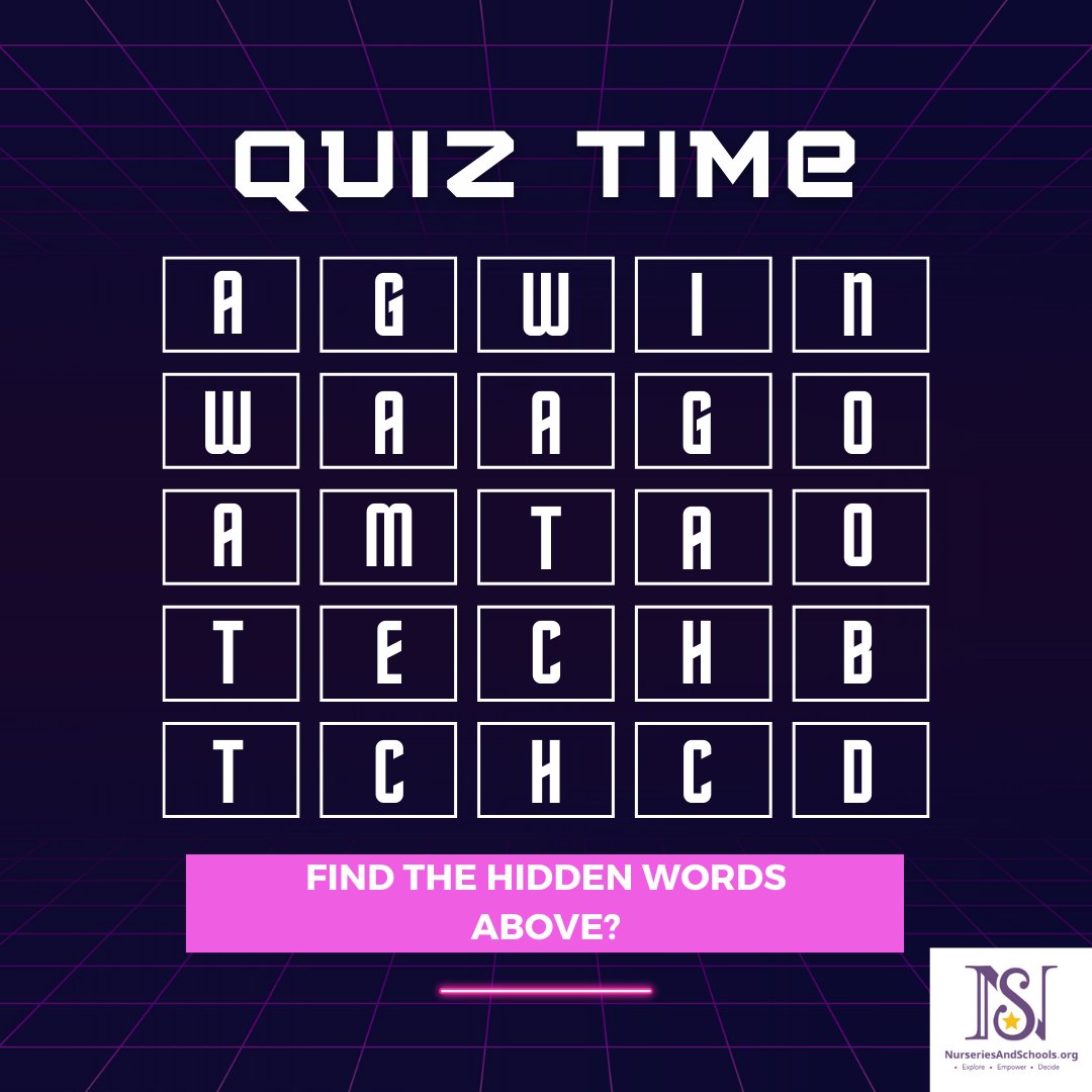 shweta_bahl's tweet image. Friday Quiz! Ask your kids to find the hidden words and comment below with your responses :) 

#fridayquiz #kidsfunlearning #kidsgame #quiztime #puzzle #parenting