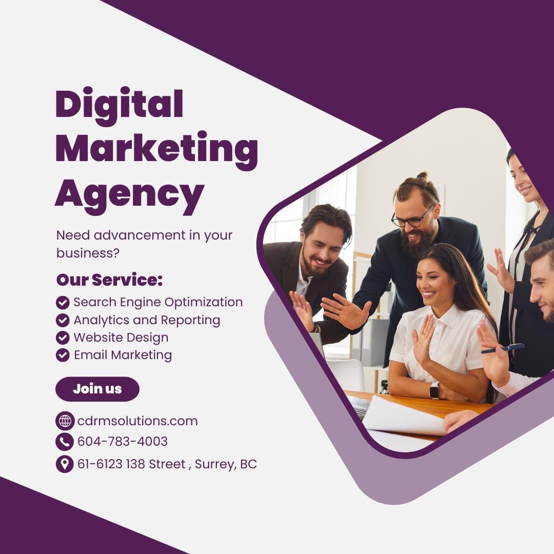 🚀 Exciting News! 🔗cdrmsolutions.com or Call Us Today-6047834003 #DigitalMarketing #Vancouver #ResultsDriven #DigitalPresence #TechInnovation #OnlineSuccess #WebDesignExperts DigitalTransformation #ElevateYourBrand