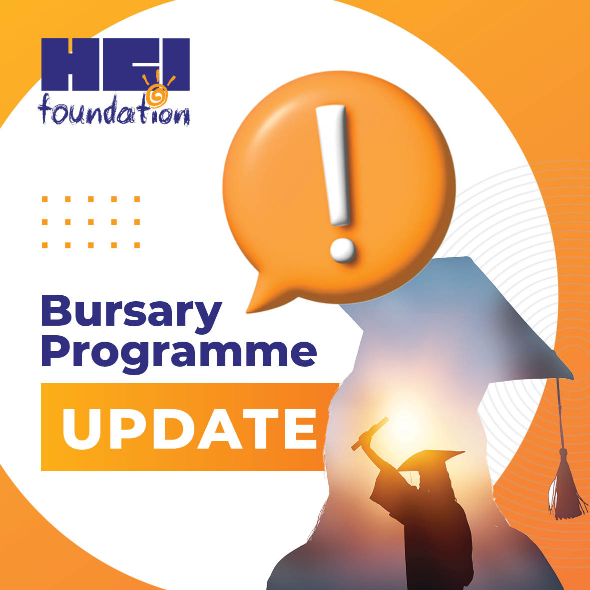 UPDATE | BURSARY PROGRAMME ANNOUNCEMENT
Thanks for applying for the HCI Foundation Partial Bursary 2023.

We've gone through all applications and sent you the outcome via email.
Check your inbox when you can.

Best of luck with your studies!

#bursary