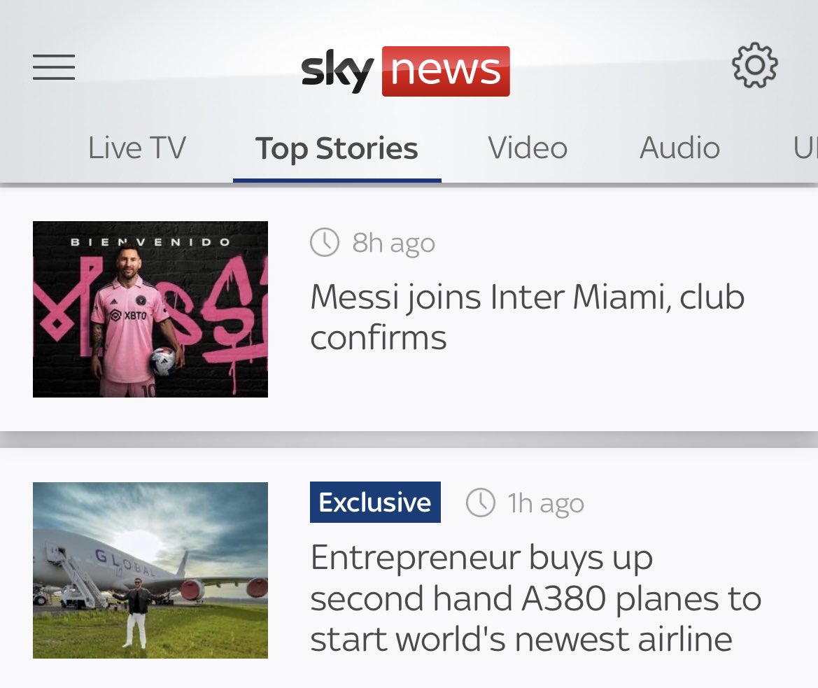 2023 was kind of a great year until <a href="/TeamMessi/">Team Messi</a> decided to do a thing and knock us off the Top Stories during our big moment - oh well, I guess he is kind of a big deal! <a href="/globalairlines/">Global Airlines</a> #globalairlines
