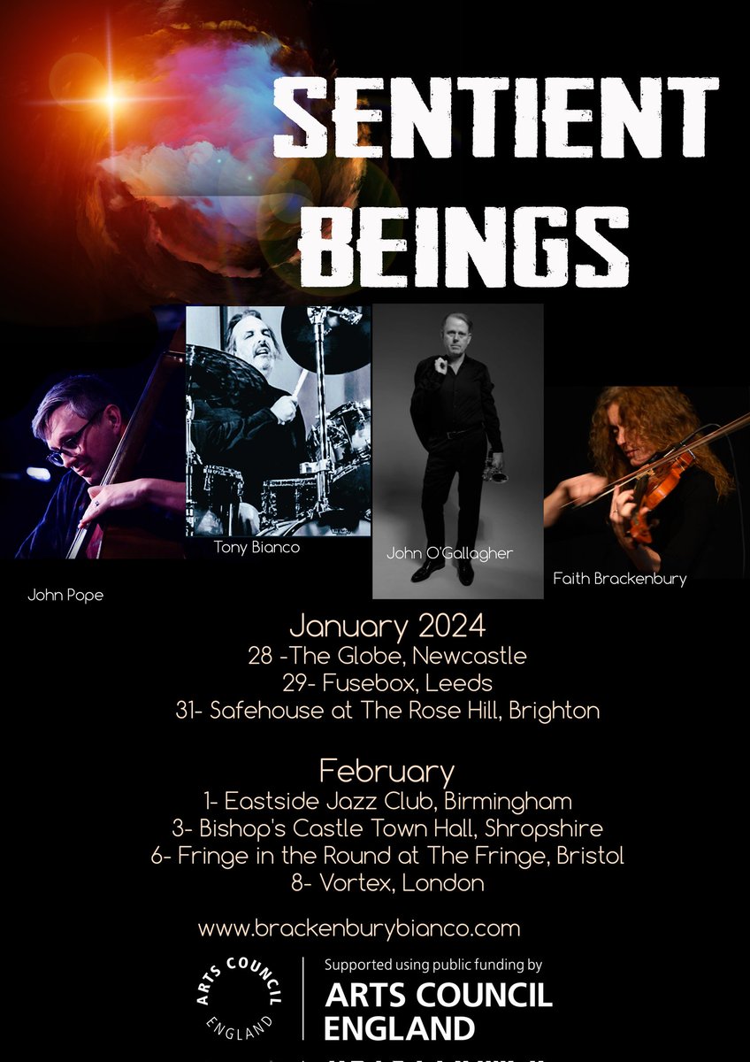 Excited for our Sentient Beings tour in Jan/Feb 2024. Here are the dates.