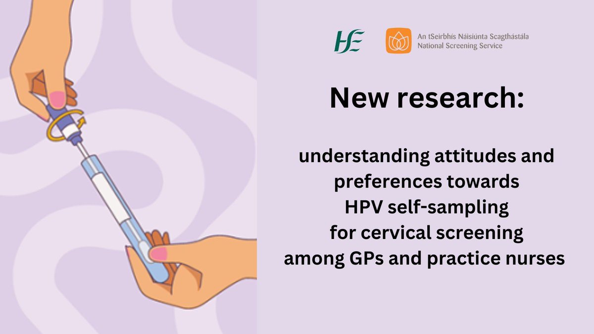 Our new research shows that many GPs and practice nurses who are currently registered with #CervicalCheck as sampletakers, would support the introduction of #HPV self-sampling as an additional method for #cervicalscreening in Ireland. 👉 tinyurl.com/yck8kj6d #ChooseScreening