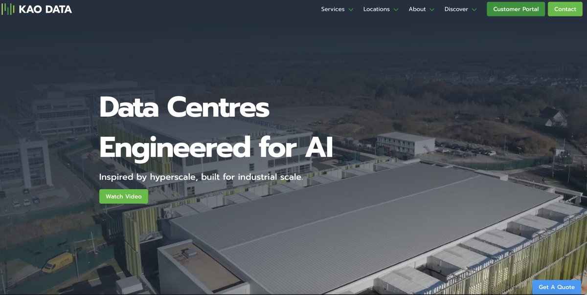 KaoDataDC's tweet image. Our brand-new website is now live &amp;amp; operational, &amp;amp; showcases our industry-leading #datacentre platform, engineered for #AI!

Learn how we&apos;re providing customers with a secure, scalable &amp;amp; sustainable home for their compute here - kaodata.com

#EngineeredForAI