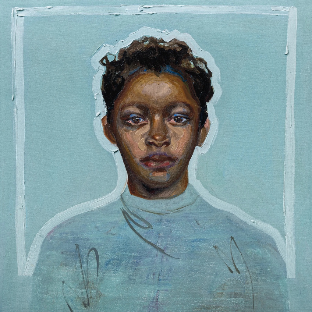 If you want to give an even more special gift, try these handfinished artist proof's by #AgnesGrochulska. 
PORTRAIT WITH AQUAMARINE OUTLINE - HANDFINISHED, 2022
Digital Fine Art Print
17 1/2 x 17 1/2 in
44.6 x 44.6 cm
5 artist's proofs
Click bit.ly/40PlgfB.
#pulpogallery
