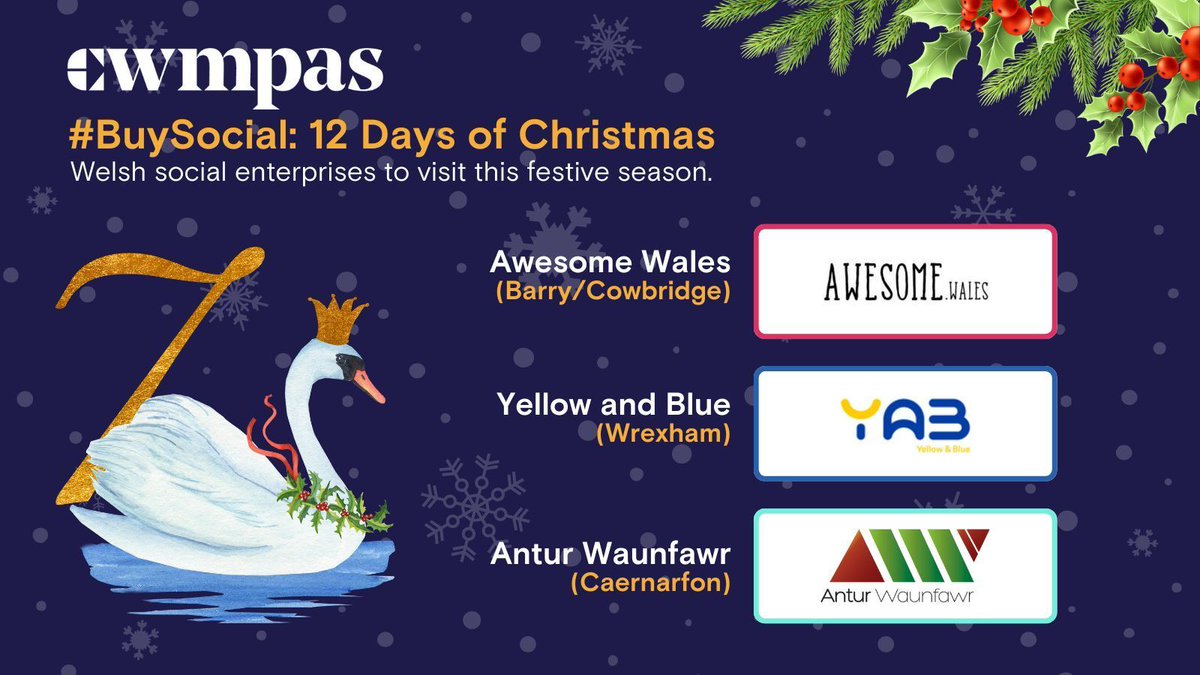 ❄️ On the seventh day of Christmas we continue to showcase social enterprises for our #BuySocial 12 Days of Christmas campaign. Go zero waste with @awesomewalescic, visit YaB Hub Cafe, and kick back with @AnturWaunfawr’s blackcurrant liqueur. 🗞️: buff.ly/3RqeV6b