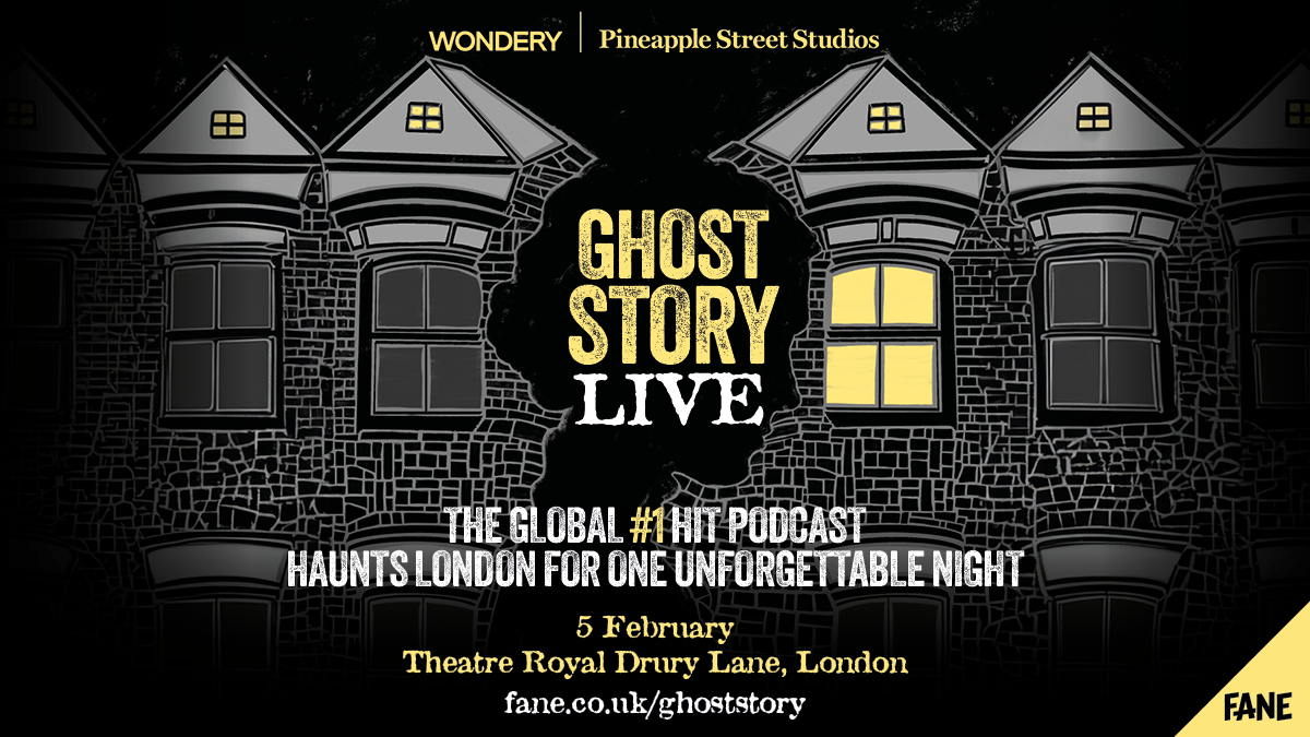 👻NEW | Will you help solve the mystery that has the world tuning in? The chart-topping #GhostStory podcast is coming LIVE to @TheatreRoyalDL! Join @TristanAJE, @nniebrown & special guests for an interactive evening of true-crime investigation. 🎟️fane.co.uk/ghoststory