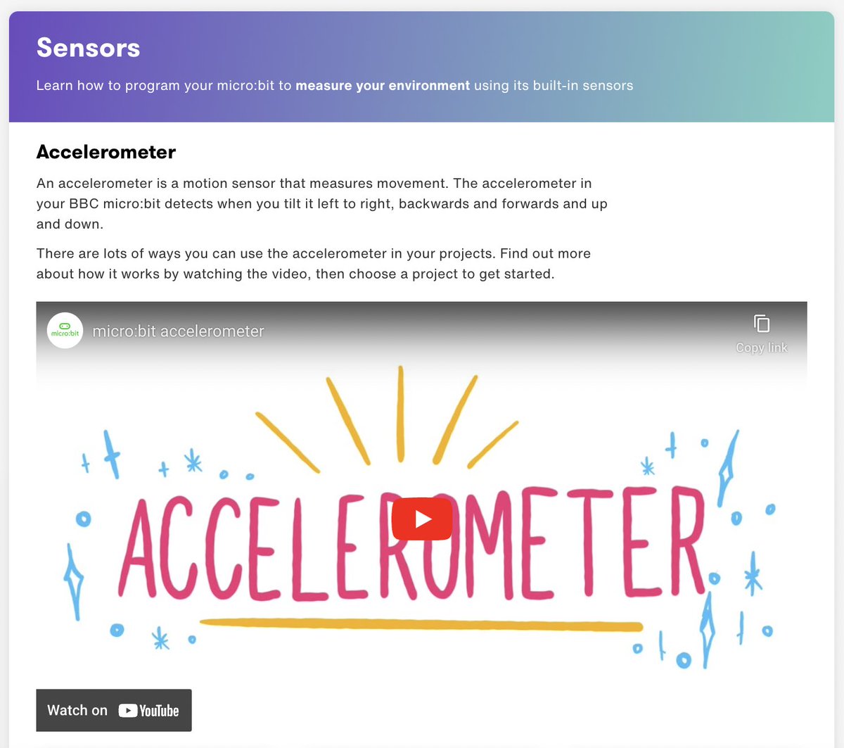 🤔Have you ever wondered how accelerometers (or motion sensors) are used in devices from mobile phones 📲 to rockets🚀?
👀Watch our explainer video &amp; see how the accelerometer can be used in fun projects for the micro:bit 👇
microbit.org/get-started/fe…
#microbit #coding #STEM