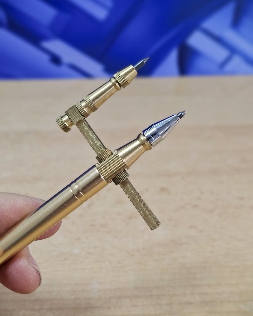 rdgtools01's tweet image. BRASS SCRIBER &amp;amp; COMPASS MEASURING - (£8.95 Inc VAT)

Length 160mm, Metal Clip For Scriber To Hold On To Pockets, This Will scribe A Circle Up To 90mm Diameter.

rdgtools.co.uk/cgi-bin/sh0000…

#scriber #handtools #markingtools #scribermarker #measuringinstruments
#rdgtools #myford