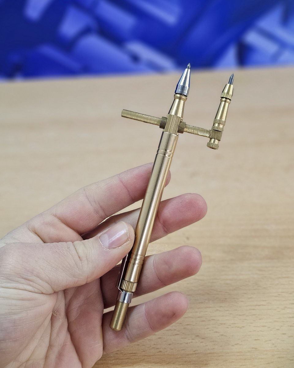 rdgtools01's tweet image. BRASS SCRIBER &amp;amp; COMPASS MEASURING - (£8.95 Inc VAT)

Length 160mm, Metal Clip For Scriber To Hold On To Pockets, This Will scribe A Circle Up To 90mm Diameter.

rdgtools.co.uk/cgi-bin/sh0000…

#scriber #handtools #markingtools #scribermarker #measuringinstruments
#rdgtools #myford