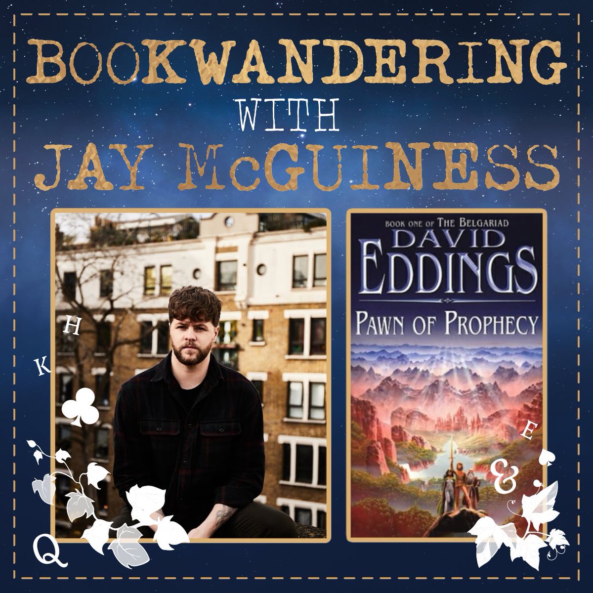 Last episode of series two of the pod and it’s a good one! I chatted to @JayMcGuiness about Pawn of Prophecy and Jay’s debut YA novel, Blood Flowers which is out in Feb. Live across platforms! podcasts.apple.com/gb/podcast/boo…