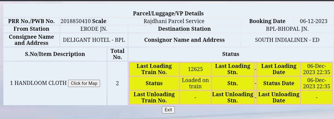 Shubhamm_parmar's tweet image. Hello dear railway authority
It&apos;s been 8 days and still Our parcel is not unloaded in Bhopal junction with prr no 2018850410 and Bhopal staff is not giving clear information and very bad experience with indian railway @AshwiniVaishnaw @NWRailways @southernrailway @SWRRLY