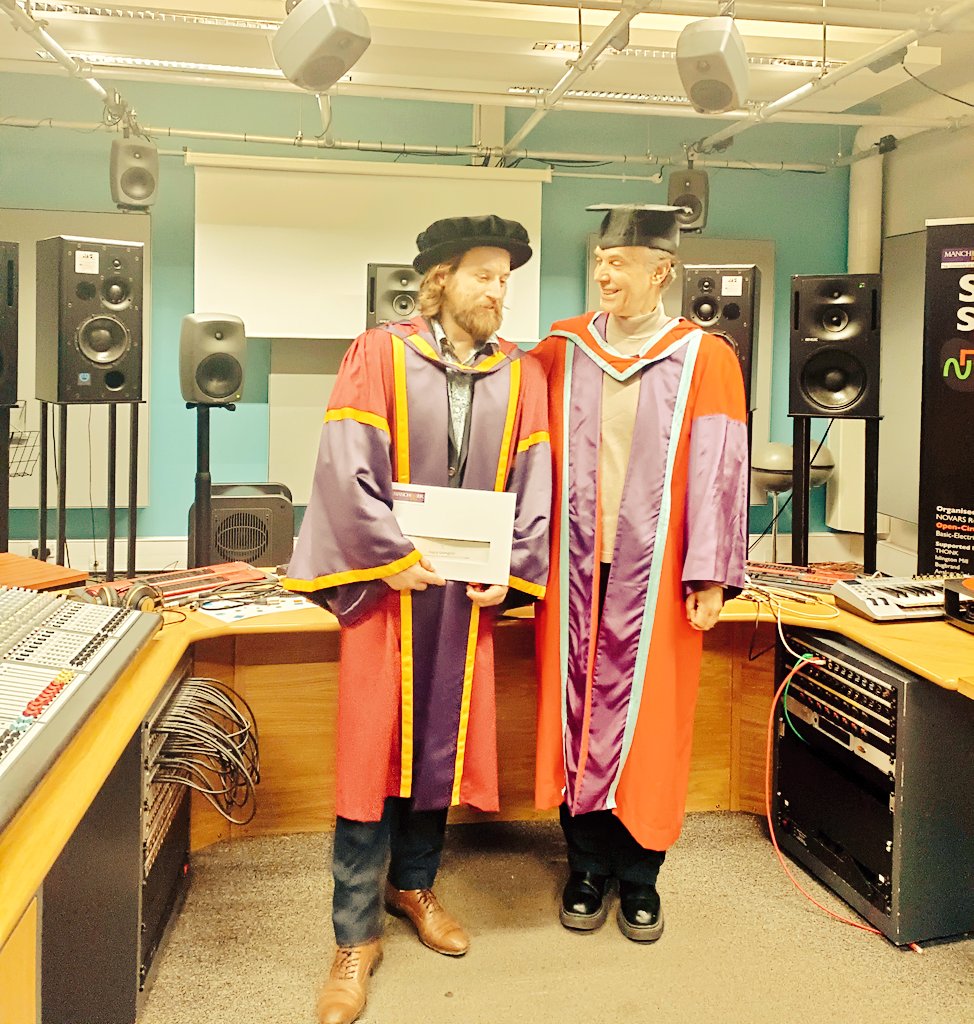 Today we are celebrating Harry Ovington's amazing PhD journey, which I had the previledge to share as his main supervisor, along with Dr Rupert Cox (Social Anthropology). Amazing Portfolio putting environmental sustainability at the core of his musical discourse. @SRewild