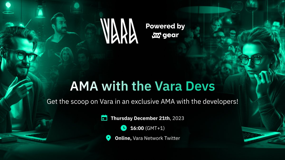 The upcoming #AMA with the Vara devs takes place in 6 days! 🌐

Are you coming? Get your questions answered, as well as deep insight into the minds behind the #VaraNetwork! ⚡️

Set up a reminder now! 👇🏼
x.com/i/spaces/1jMKg…