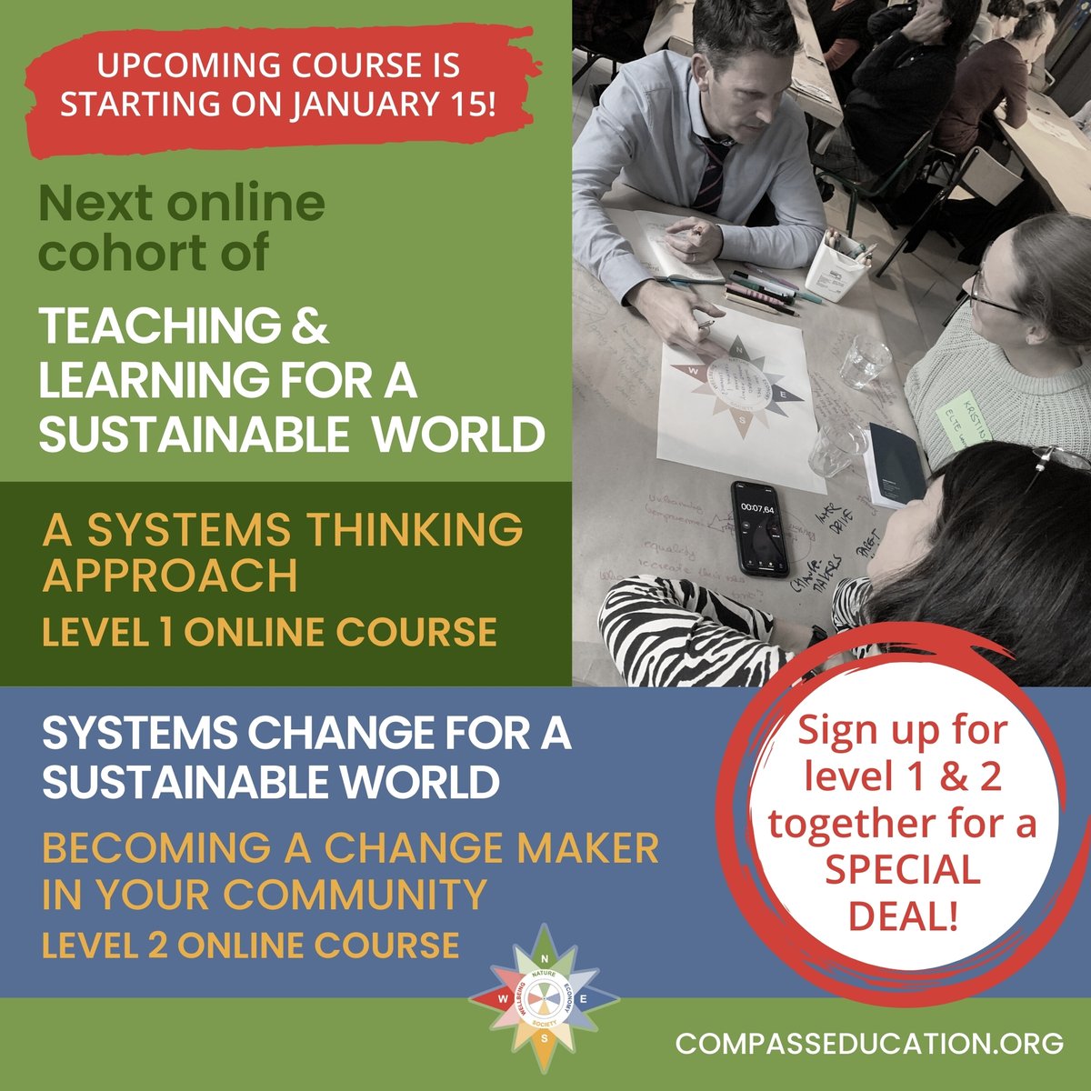 Systems Change for a Sustainable World: Becoming a Change Maker in Your  Community (Online Course) – Compass Education