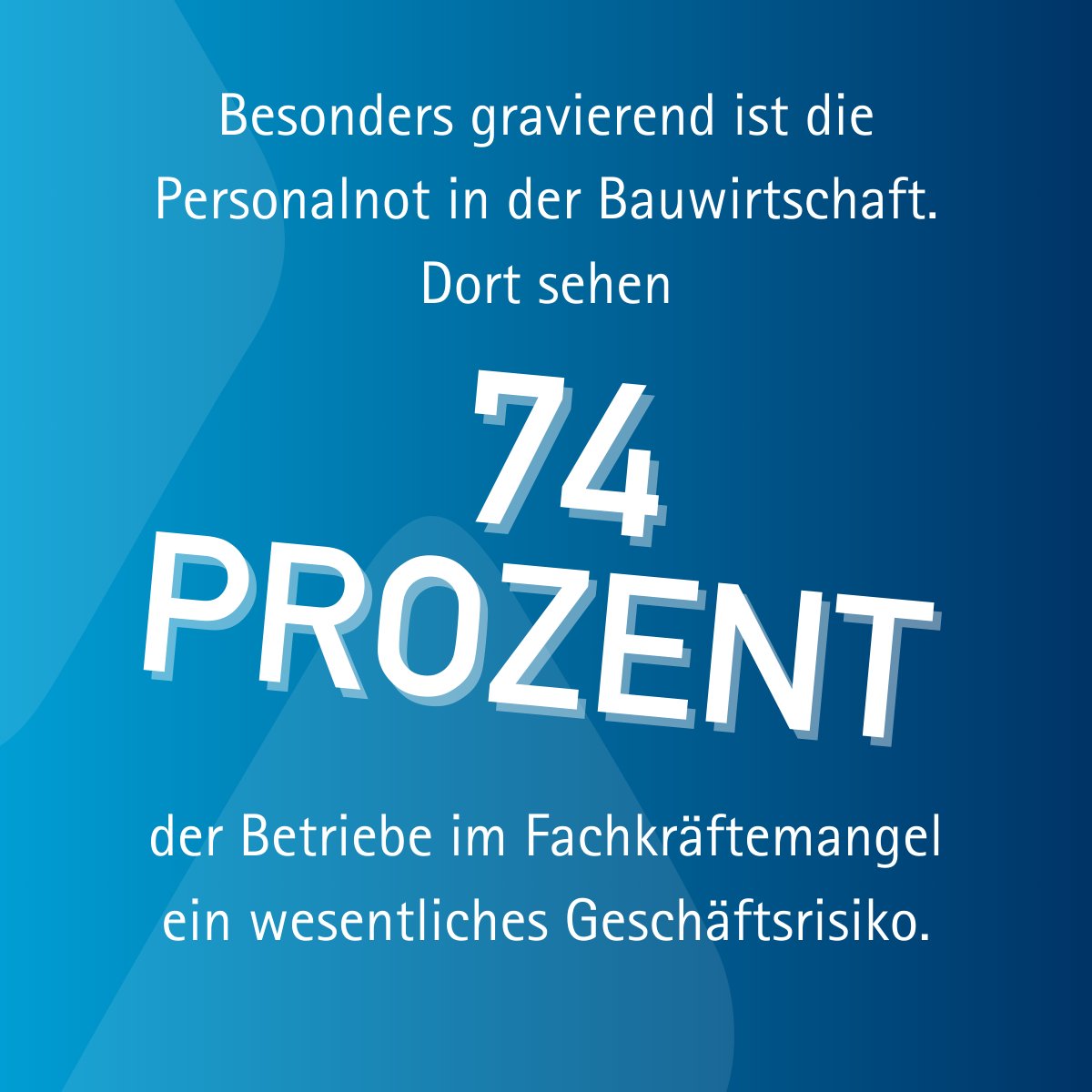#Fachkräftemangel ist das größte #Geschäftsrisiko. Das hat unsere Umfrage gezeigt. „Ausbildung ist das beste Rezept gegen den Fachkräftemangel“, sagt <a href="/SteinmetzJurgen/">Jürgen Steinmetz</a>. Was kann die #Politik tun, <a href="/JochenKlenner/">JochenKlenner</a>, <a href="/guenterkrings/">Günter Krings</a>,  <a href="/ulle_schauws/">Ulle Schauws 🌐</a> , <a href="/DanielRinkert/">Daniel Rinkert</a> und <a href="/Otto_Fricke/">OttO Fricke</a> ?
