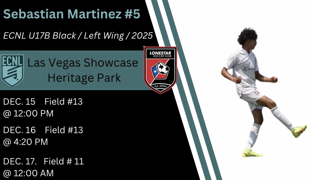 Martinez_Seba24's tweet photo. glad to have an opportunity with @joshh2smoovvee here in LAS VEGAS this WEEKEND. @ECNLboys @LonestarSC @ImYouthSoccer @SoccerMomInt @ShoemakerHS @KilleenISD_ https://t.co/xojvB9Ox2t