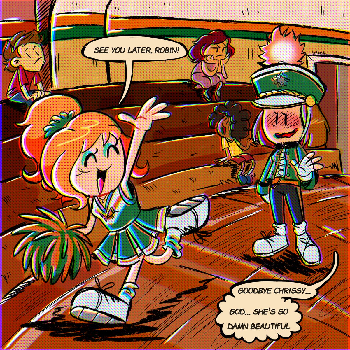 Me pareció bien tierno el ship, perdón wkdnekd  #StrangerThings #buckingham #robinbuckley #chrissycunningham