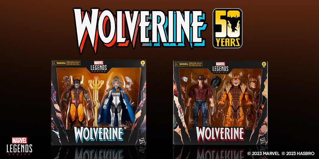 Celebrate the 50th anniversary of #Wolverine with new #Marvel Legends Series multi-packs inspired by Marvel's Wolverine comics, featuring Wolverine and Lilandra Neramani plus Marvel's Logan and Sabertooth! Available now for pre-order on #HasbroPulse!