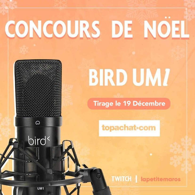 la_petite_maros's tweet photo. Grâce à mon partenaire et super père noël @TopAchat vous pouvez gagner un micro Bird UM1 !

1️⃣ Retweet le post
2️⃣ Follow @TopAchat
3️⃣ Follow @la_petite_maros

⚠️ France Belgique Luxembourg
 
N'hésite pas à check les #XmasDeals et de participer aux concours de #petitpapatopachat https://t.co/W3RjEWIIof