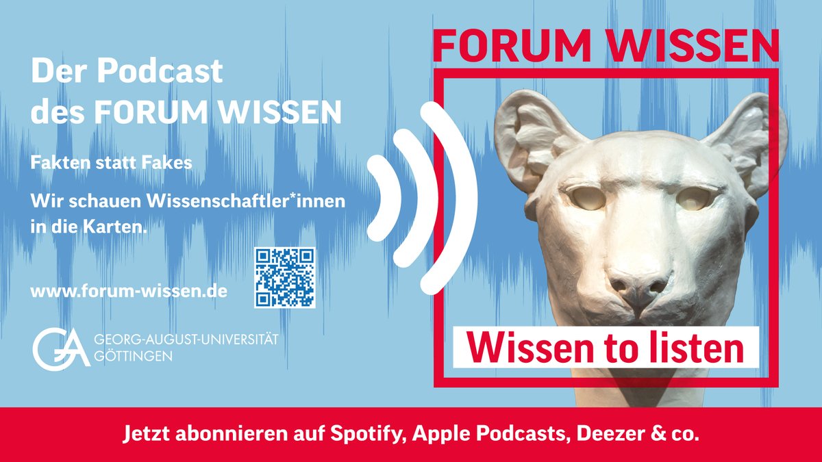 „Wissen to listen“ – der neue #Podcast des #ForumWissen: Wie entsteht #Wissen? Wer ist am Prozess beteiligt? Wie ticken Wissenschaftler*innen. Jetzt abonnieren auf Spotify, Apple Podcast etc. forum-wissen.de/podcast/ @uniGoettingen @BioclimGoe